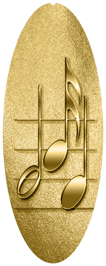 DNSA18-382 Music Notes Gold